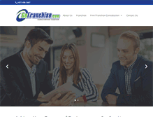 Tablet Screenshot of gofranchise.com